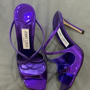 Jimmy Choo Shiny Purple Heels